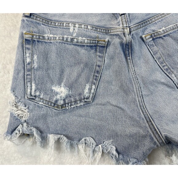 AGOLDE Shorts Womens Sz 26 Parker Cutoff Distressed Designer Denim Daisy Duke - Picture 13 of 13